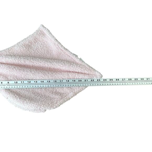 Levi and Emmie Feather Knit Lovey Pink Bunny Rabbit Security Baby Blanket Soft - Picture 8 of 8